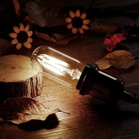 Ampoule LED vintage Edison T45 E27 220V 4W 6W, lampe à filament, lumière décorative transparente ambrée pour la maison, l'hôtel, le café, la restauration
