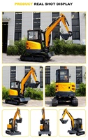 Mini-excavatrice multifonctionnelle pour la remise en état des vergers, les travaux de terrassement, le jardinage, la construction municipale et les travaux de terrassement