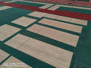 Lastra di Travertino Beige, Pietra di Travertino Bianca per Pavimenti e Pareti di Ville, Pietra Italiana Personalizzata, Calcite Lucidata per Interni Moderni - Product Image 3