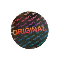 Logo personnalisé hologramme, étiquette originale Anti-vol, Laser 3D, pour certificat rond