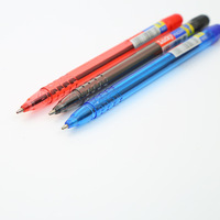 Stylo à bille d'écriture baril transparent publicité 1.0MM stylo à bille pas cher promotionnel durable et robuste stylos à bille à encre en plastique