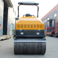 3 tonnes mini rouleau de route asphalté moteur diesel rouler sur petit rouleau compacteur de route prix d'usine