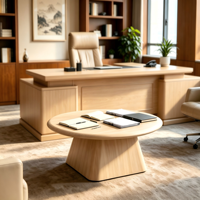 Meja Kopi Gaya Modern Kontemporer Buatan Tangan Dapat Disesuaikan, Bingkai Kayu Solid, Furnitur Antik untuk Penggunaan Komersial