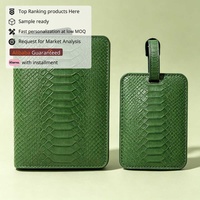 Étiquettes de bagages et de passeports personnalisées en cuir de lézard Yihe avec carte du monde – Étiquettes de bagages et passeports sur mesure