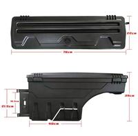 JOP4X4 Swing Case Truck Toolbox Accessoire extérieur pour Hilux Revo/Ranger/Ram 1500/Colorado/F150/DMAX Pick Truck Bed Storage Box
