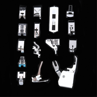 Ensemble de pieds-de-biche Cy-015, 15 pièces, multifonction, accessoires pour machine à coudre, ensemble de pieds-de-biche pour machine à coudre avec pied-de-biche