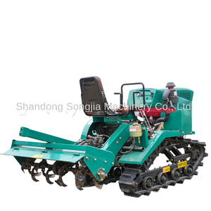 Motoculteur rotatif sur chenilles, mini-motoculteur, haute puissance, à conduite assise, double usage, machine agricole multifonctionnelle pour la gestion des champs - Product Image 1