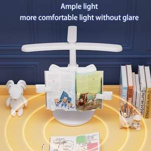 Lâmpada de Mesa <span class=keywords><strong>LED</strong></span> Moderna Branca com Controle por Toque e Dimerização, Luz de Leitura Dobrável com Plug USB - Product Image 3