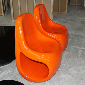 Chaise et tabouret en fibre de verre 008A Candy Pebble – Idéal pour écoles, hôpitaux, espaces publics, commerciaux, salles d'attente et loisirs en extérieur - Product Image 5
