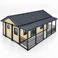 Cabine modulaire en conteneur avec véranda pour ADU, studio de jardin, logement annexe et projet résidentiel privé