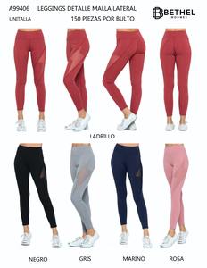 Leggings de Yoga de Cintura Alta, Largos, de Spandex y Nailon, Elásticos en Cuatro Direcciones, con Capa Transparente, Costuras en Contraste y Diseño Sin Costuras - Product Image 3