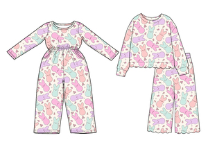 Preventa: Nuevos Conjuntos de Conejita de Pascua para Niñas Pequeñas, Monos para Niñas, Venta al por Mayor, Ropa a Juego para Hermanas - Product Image 3
