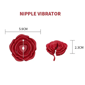 Rose nipple clip <b>vibrating</b> wireless masturbation device female nipple orgasm artifact SM sex props <b>remote</b> control nipple clip - Product Image 2
