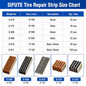 Bande de réparation de pneus tubeless en caoutchouc pour la vente en gros, idéale pour les automobiles, camions, motos, garages et ateliers - Product Image 4