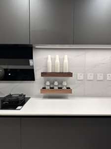 High-End Quality Veneer Kitchen Cabinets Spacious and Simplified Build <b>Cupboard</b> Household Layout for the Kitchen - Product Image 2