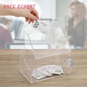 E da tùy chỉnh với khóa lớn bỏ phiếu từ thiện lưu trữ hộp áp dụng bỏ phiếu gợi ý ý kiến Acrylic gợi ý hộp - Product Image 1