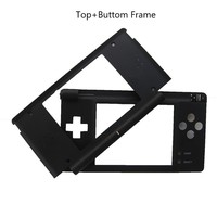 Cadre d'écran LCD supérieur noir de remplacement pour Nintendo DS Lite pour console de jeu DSL