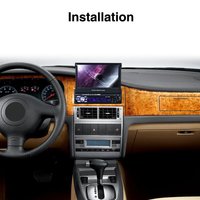 Autoradio rétractable Android BT 12V 1 Din avec entrée FM Aux, lecteur SD USB MP3 MMC WMA, autoradio 1 Din, lecteur MP5 pour voiture