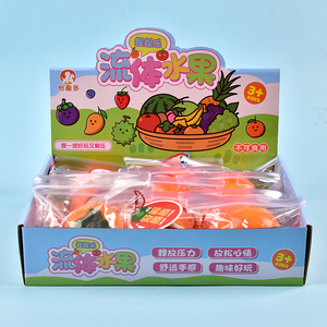 Juguetes Blandos con Forma de Fruta Creativos, Juguetes Antiestrés de Caqui, Pelota de TPR Suave con Forma de Fruta para Aliviar la Ansiedad, Regalos para Niños - Product Image 5