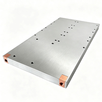 Plaque de refroidissement à eau en cuivre NPT 1/8 G1/8 pour raccord 3/8, 182*343*20mm, plaque froide personnalisée pour refroidissement liquide