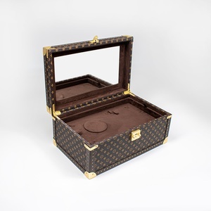 High-Quality <b>Vintage</b> Large Leather Storage <b>Box</b> For Collection And Organization As A Storage <b>Box</b> Ornament - Product Image 2