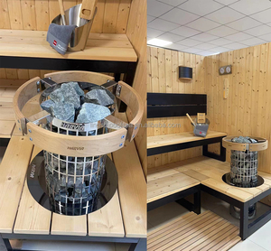 Harvia Cilindro Pro Steel PC100E/135E 10/13.2KW Dokunmatik Kontrol Panelli Fişli Kuru Buhar Jeneratörü - Product Image 3