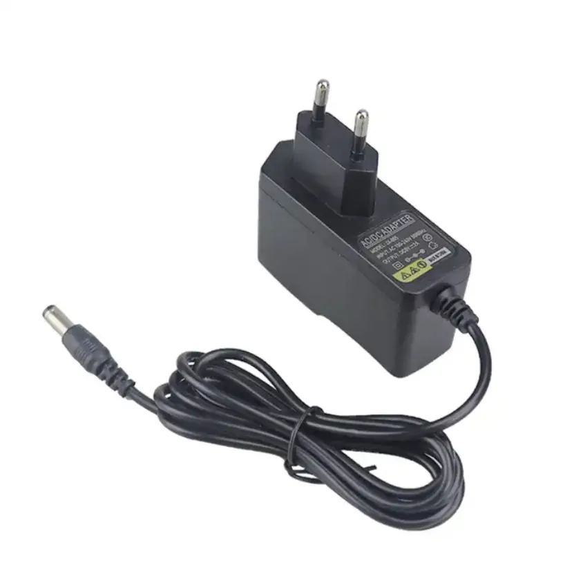 Wholesale 5.5*2.5/5.5*2.1/3.5*1.35mm Black Switching ac dc adapter 5v 2a eu plug power adapter for cctv camera