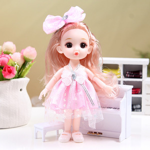 Poupée sirène en vinyle mignonne en PVC, ensemble princesse articulé et interchangeable, cadeau de vacances pour fille - Product Image 3