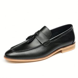 Zapatos Formales de Cuero Vacuno para Hombre, Estilo Europeo, Clásicos, Ajustados, para Boda, Estilo Moderno - Product Image 2