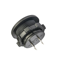 Voltmètre numérique LED avec écran couleur, panneau de mesure de tension, classe CE, certifié RoHS, 2A, IP65, ignifuge, PC, 12-24V, découpe de 27mm, pour voiture