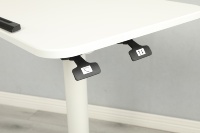 ADA Furniture Flip 0-90 Angle Gas Lift Contrôle de la hauteur Bureau d'ordinateur portable avec 4 roulettes de verrouillage pour le bureau à domicile et la chambre à coucher