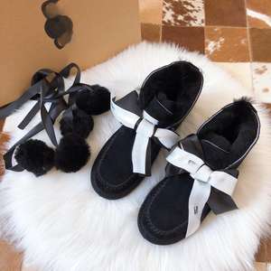 أحذية ثلوج نسائية أنيقة مع قوس قابل للإزالة وديكور بوم بوت شتوي للنساء - Product Image 5