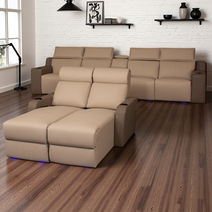 เก้าอี้โซฟาปรับเอนได้สำหรับโฮมเธียเตอร์ทันสมัยผ้านุ่มทนทานสำหรับโฮมเธียเตอร์ - Product Image 5