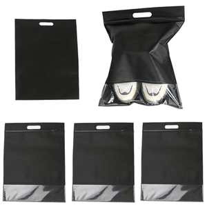Sac à chaussures en coton grande capacité, design moderne et peu encombrant, idéal pour la machine à laver, sac à linge pour chaussures Teletrogy - Product Image 1