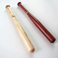 Stylo à bille de luxe personnalisé avec logo, cadeau de bureau créatif, forme de batte originale, en bois naturel, stylo promotionnel multifonctionnel
