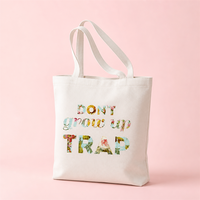 Sac fourre-tout en toile de couleur unie réutilisable et écologique pour femme, sac de courses en coton durable avec logo personnalisé et chaînes, sac fourre-tout en toile pour l'épicerie