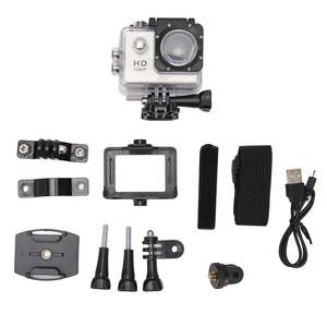 Caméra d'action étanche argentée 30M, 1080P HD, écran IPS 2,0 pouces, grand angle 120°, CMOS, pour sports extrêmes - Product Image 2
