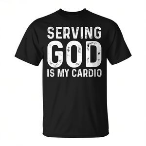Camiseta Christian Cardio: Servir a Dios es mi Motivación para Entrenar - Producto Promocional - Product Image 2