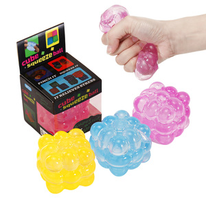 Cubo <span class=keywords><strong>di</strong></span> <span class=keywords><strong>Rubik</strong></span> Semi-Trasparente in Zucchero <span class=keywords><strong>di</strong></span> Malto, Giocattolo Squishy a Lenta Risposta per Alleviare lo Stress, Vendita all'Ingrosso - Product Image 1