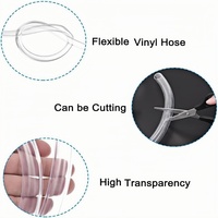 Tuyau flexible en PVC transparent de plusieurs tailles, tube en plastique transparent pour l'eau, tube souple en PVC pour le transport d'eau et de liquides, irrigation
