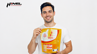 Sachet de cuisson haute température personnalisé avec logo imprimé, emballage alimentaire pratique en plastique, pochette stérilisable