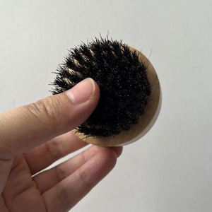 Bamboo Handle Men <b>Care</b> <b>Beard</b> Cleaning Brush with Soft Boar Bristle - Product Image 4