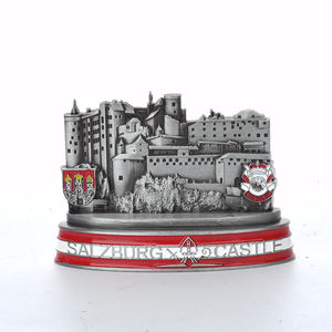 OEM personalización recuerdo de Berlín Puerta de Brandeburgo decoración al por mayor Castillo de Salzburgo artesanía regalos Aleación de Zinc artesanía de Metal - Product Image 3