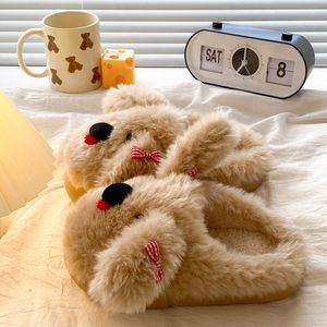 Nuovo stile peluche pantofole per le donne calde e alla moda per l'autunno e l'inverno Design semplice per uso domestico pantofole - Product Image 2