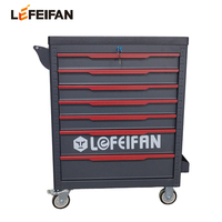Coffre à outils de garage avec outils, chariot à outils d'atelier, chariot à outils en métal robuste