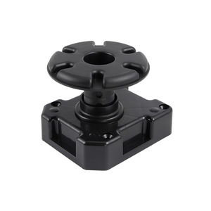 Patas ajustables para gabinetes, plástico negro de 5 cm de grosor, resistente, para instalación de muebles - Product Image 1