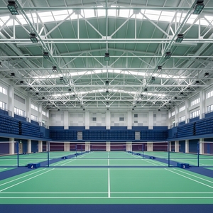 Gimnasio Prefabricado <span class=keywords><strong>de</strong></span> Estructura Metálica Personalizado, Moderno, para Uso Escolar, Público y Comercial, Arena Deportiva Metálica, Pabellón, Estadio - Product Image 4