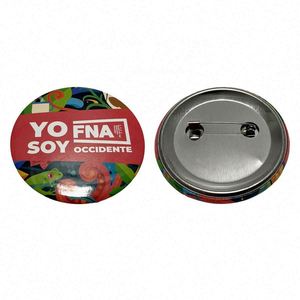 Fabricante de Botones Redondos Personalizados con Nombre para Pin de Solapa en Metal - Product Image 2