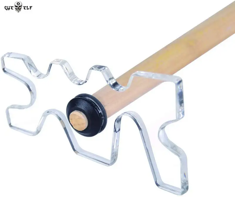 Cueelf бутылкой мост голова, прозрачные акриловые бильярдные столы бильярдный кий стеллаж для выставки товаров в течение девяти мяч клуб бильярдный/бильярдным кием аксессуар