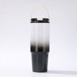40oz Eco Friendly Custom Logo Insulated Vacuum Water <b>Bottle</b> Stainless <b>Steel</b> Double Walled Gradient Color Tumbler With Straw - Product Image 3